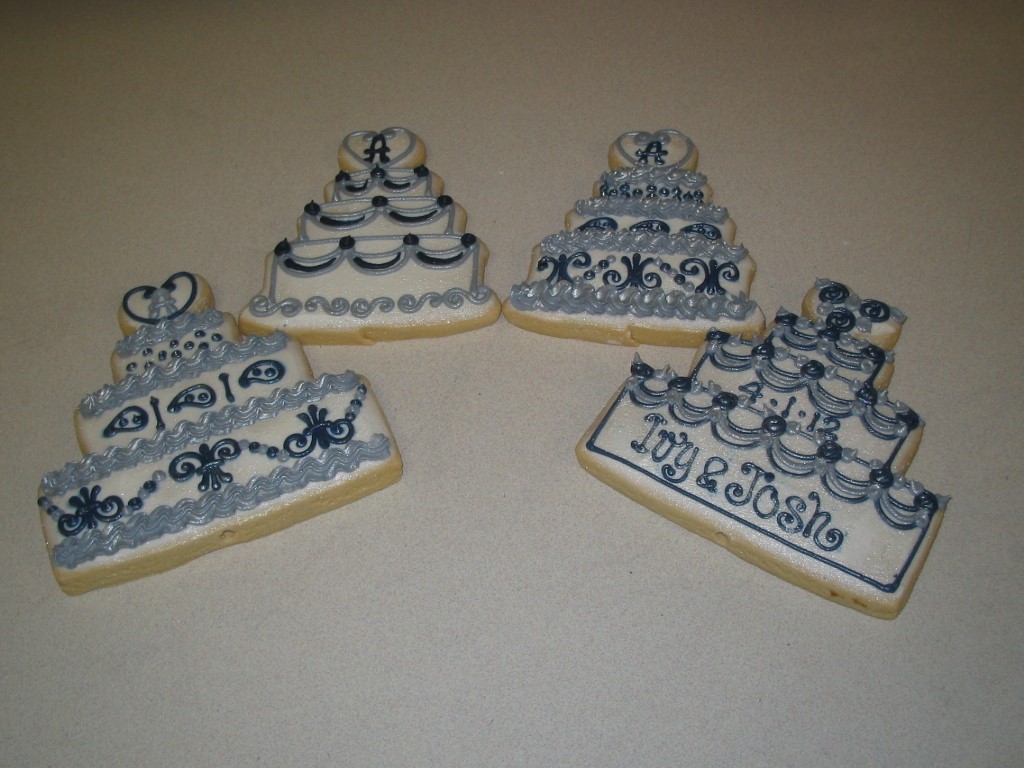 SILVER CAKES [277] Cookies by Design Englewood NJ, Cookie Gift Baskets